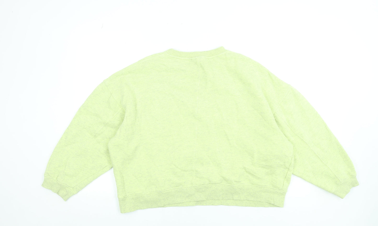 Topshop Womens Green Small Pullover Sweatshirt Jumper Casual