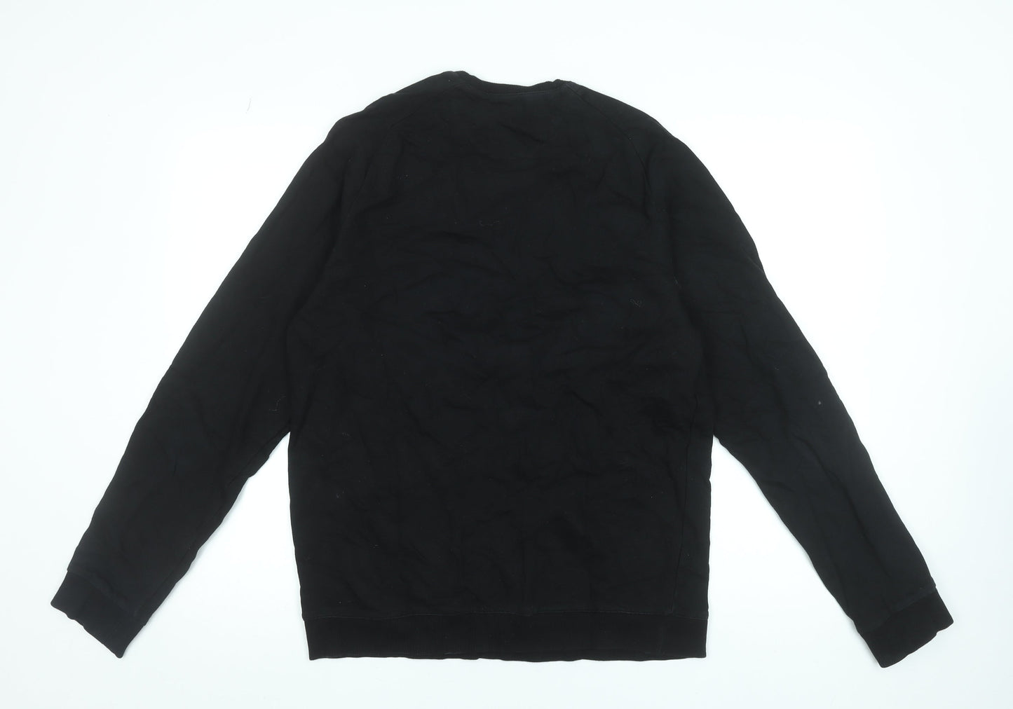 Celebon Men's Black XL Crew Neck Graphic Sweatshirt