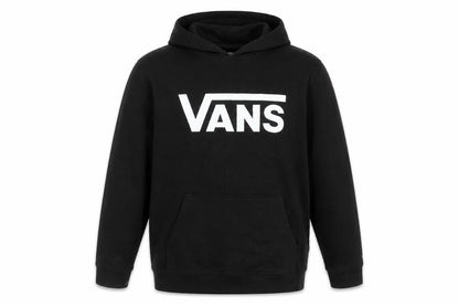 Vans Boys Black XL Pullover Hoodie with Logo Print