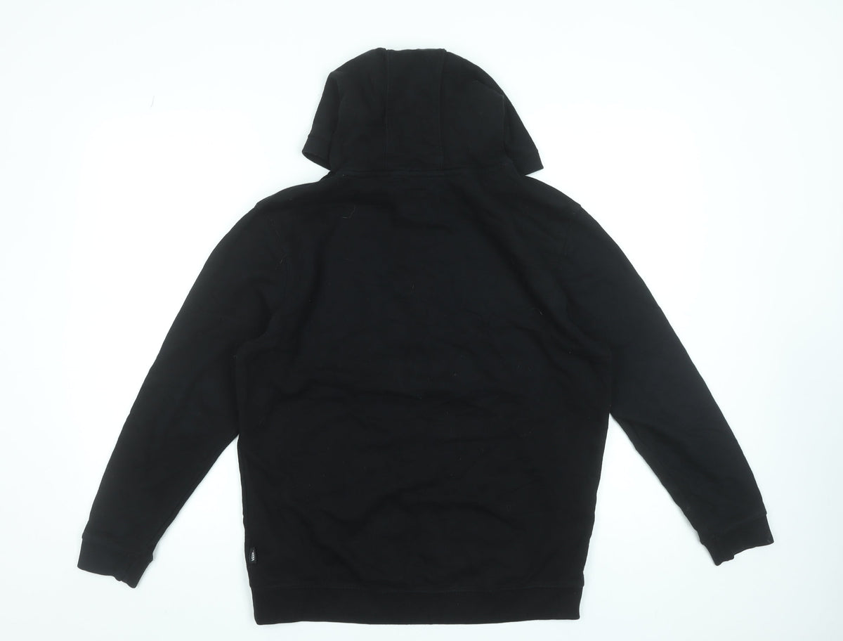 Vans Boys Black XL Pullover Hoodie with Logo Print