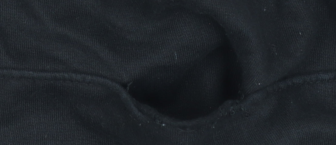 Vans Boys Black XL Pullover Hoodie with Logo Print