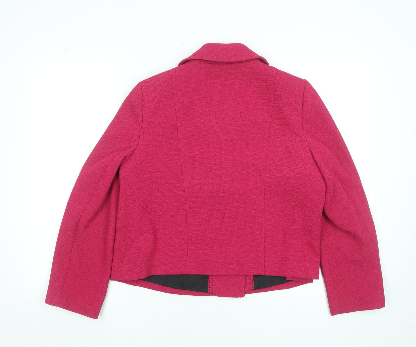 Marks and Spencer Women’s Pink Petite Double Breasted Short Jacket UK 14