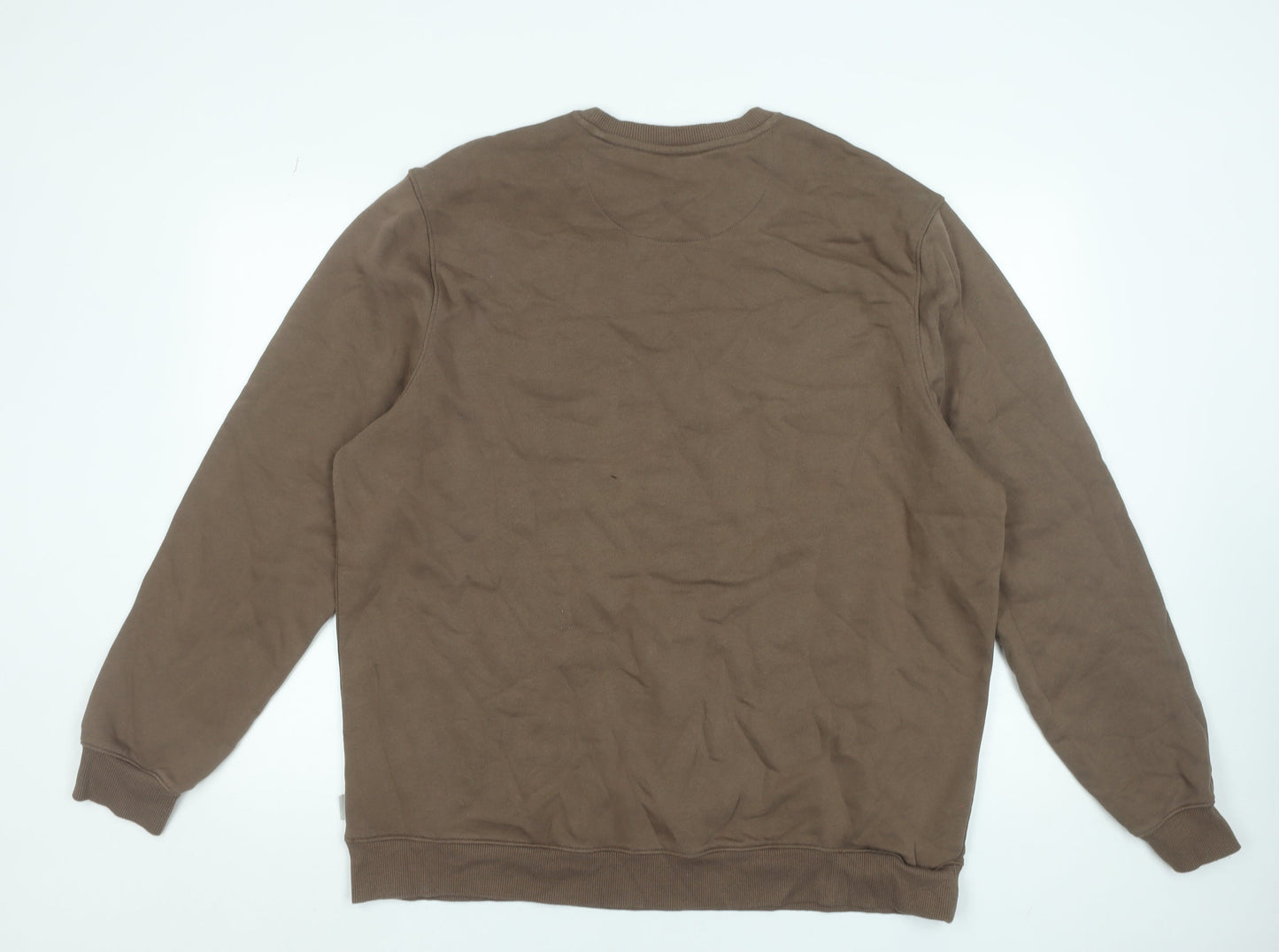 Easy Brown 3XL Women's Relaxed Fit Cotton Blend Sweatshirt