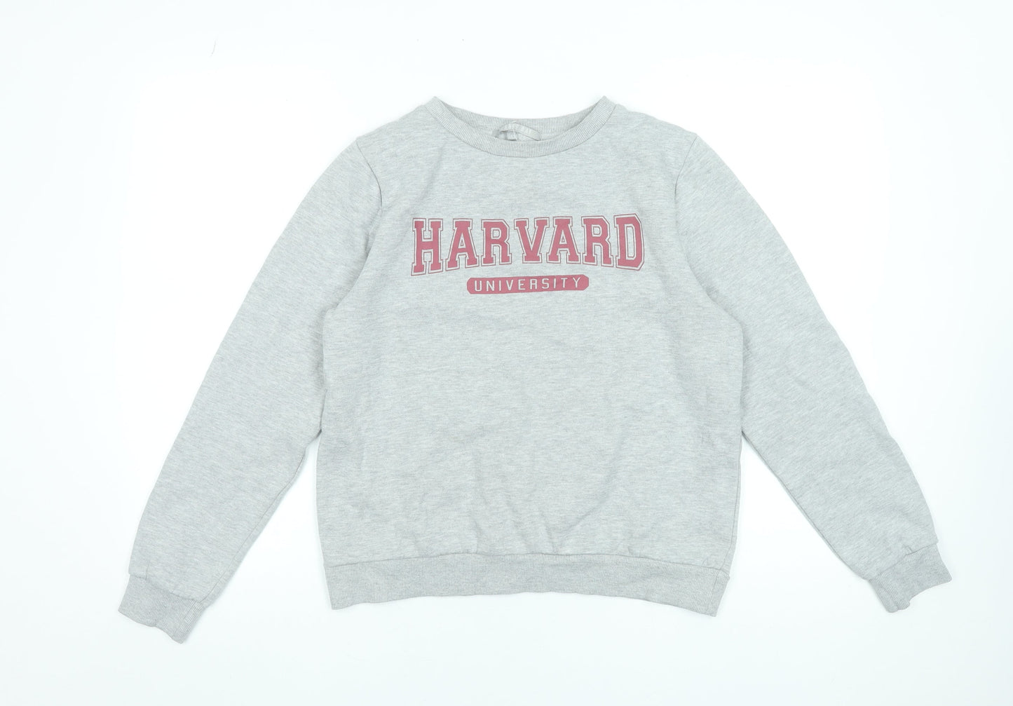 Pebble Bay Women Grey Harvard University Pullover Sweatshirt Size 12
