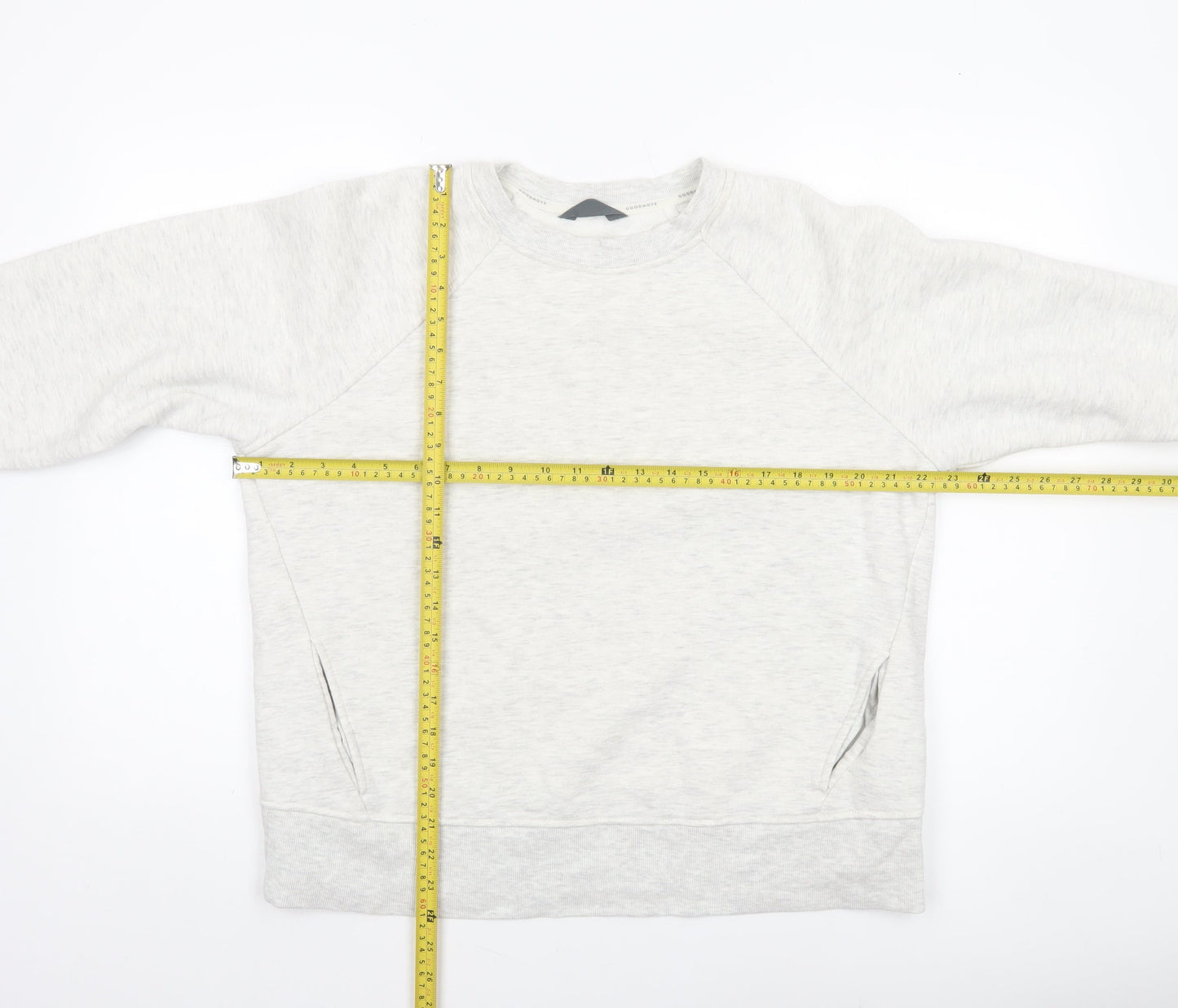 Marks and Spencer Women Grey Marl Size 16 Crew Neck Pullover Sweatshirt