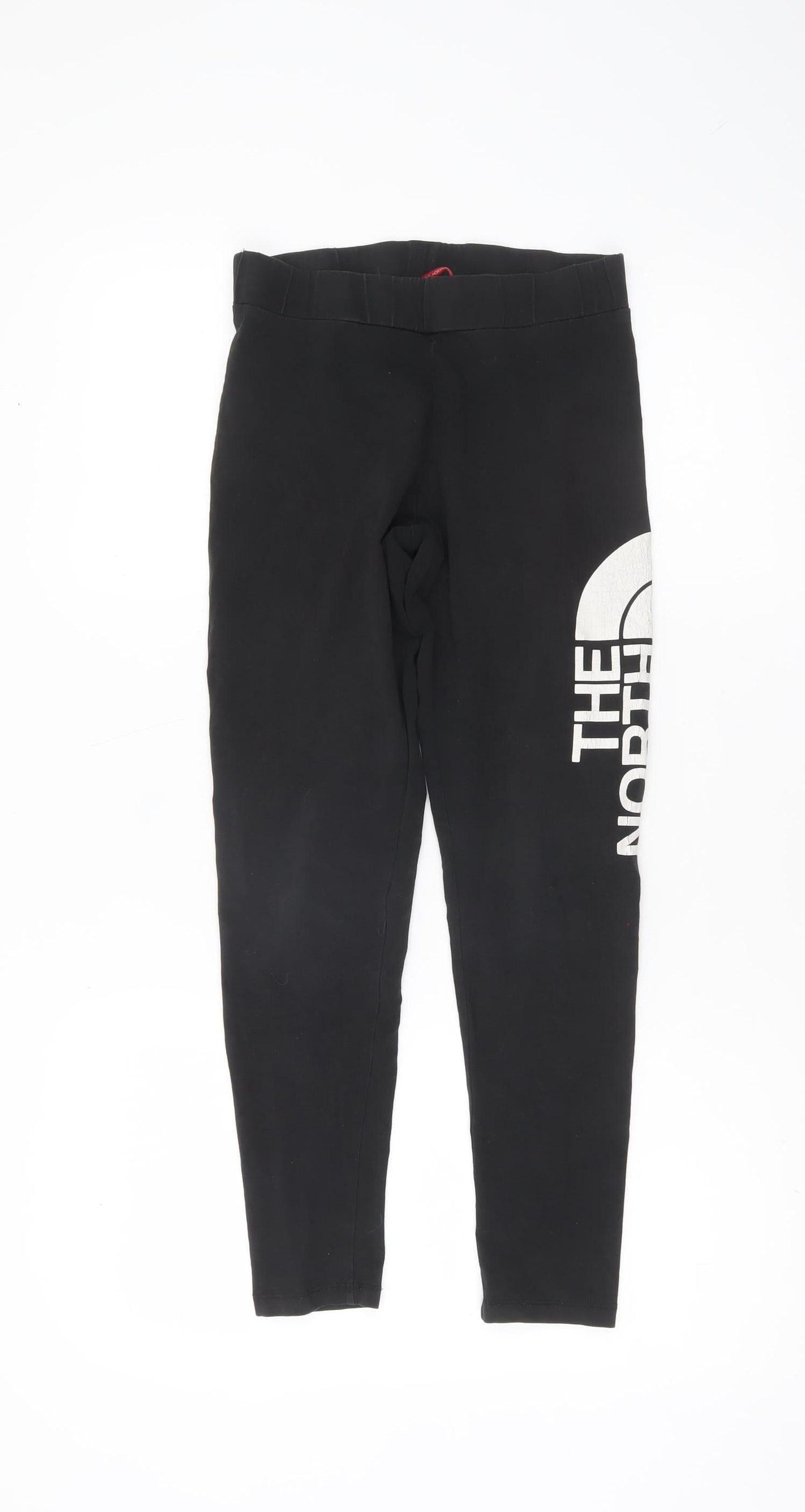 The North Face Girls Black Ankle Leggings Size L Cotton Stretch Outdoor