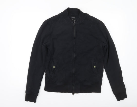 Good Man Brand Men's Black Cotton Bomber Jacket Size S