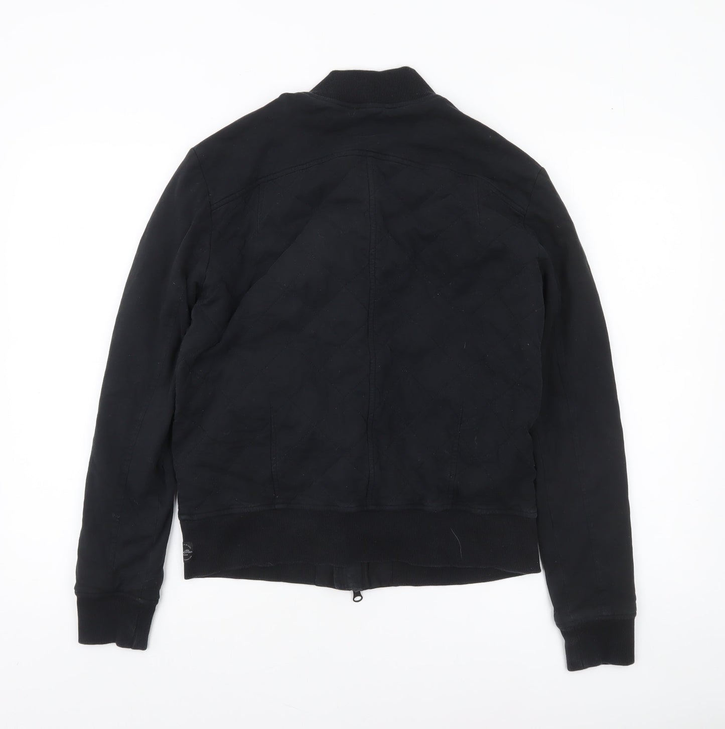 Good Man Brand Men's Black Cotton Bomber Jacket Size S
