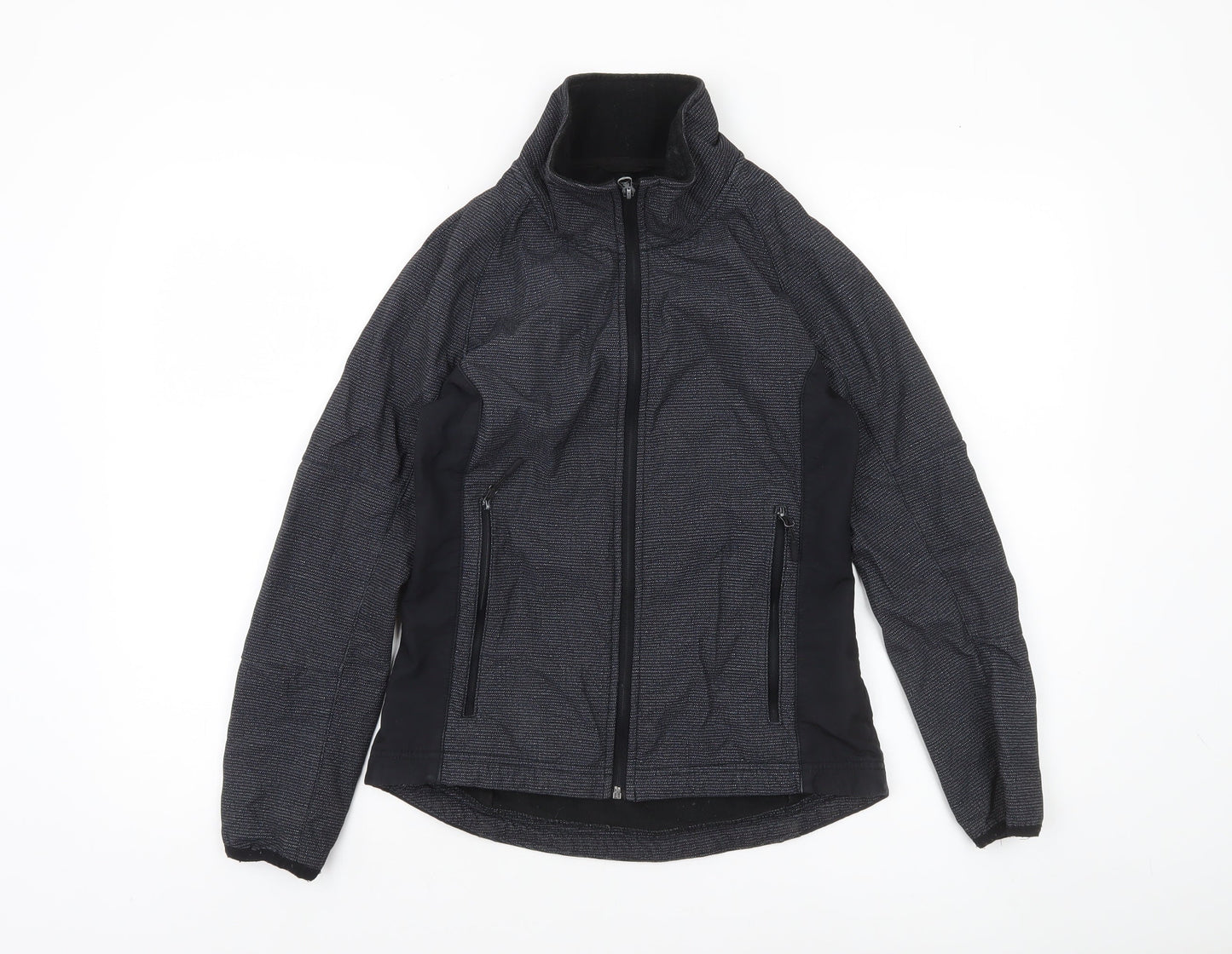 Cape Women's Black Size 8 Softshell Jacket Lightweight Zip Up