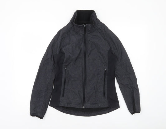 Cape Women's Black Size 8 Softshell Jacket Lightweight Zip Up