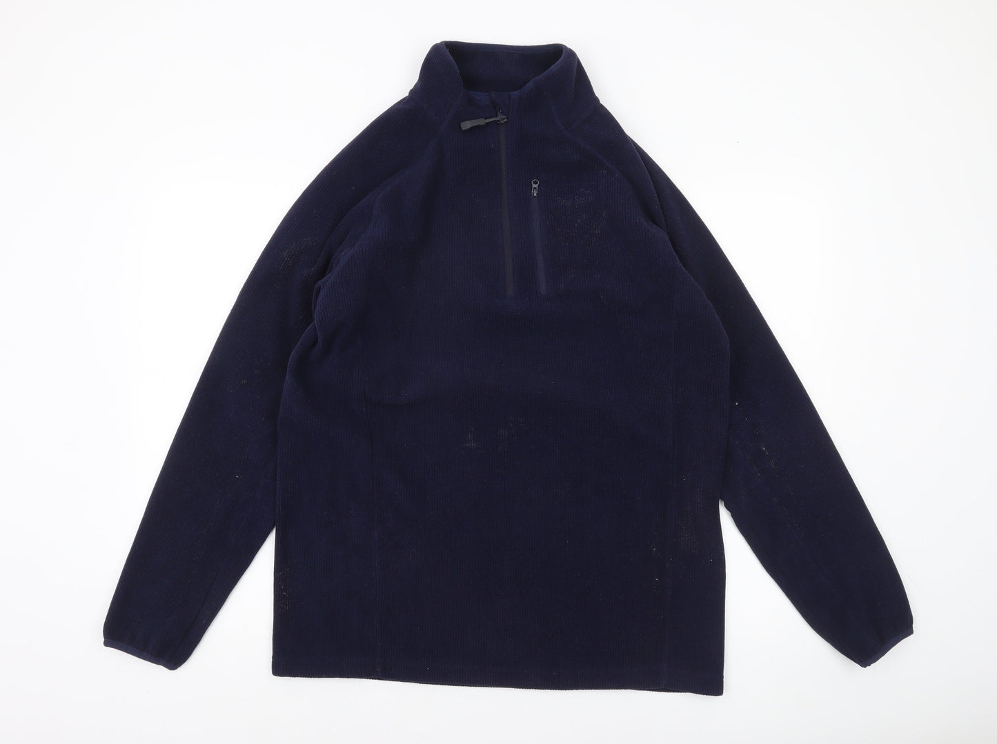 Peter Storm Men's Blue Fleece 1/4 Zip Pullover Sweatshirt M
