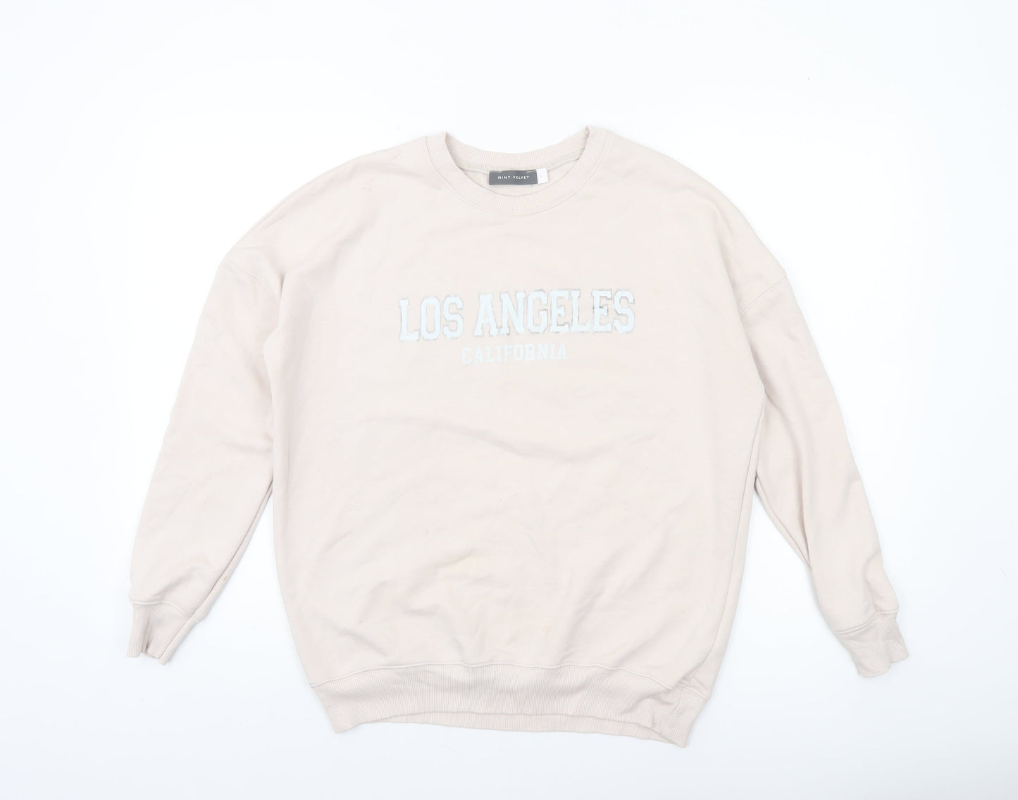 Mint Velvet Women's Beige Los Angeles Cotton Blend Sweatshirt Size S