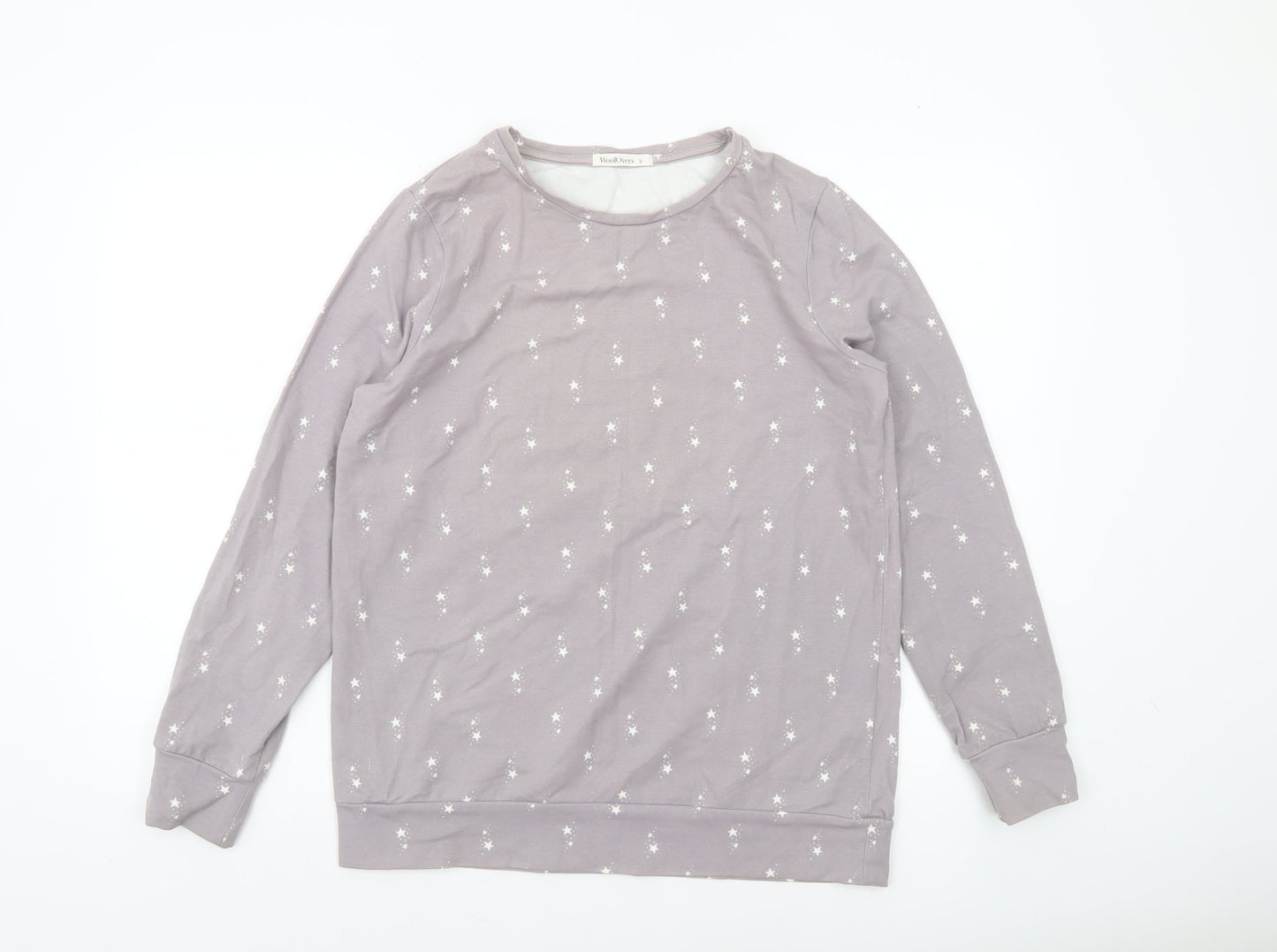 WoolOvers Women’s Grey Star Print Pullover Sweatshirt Small