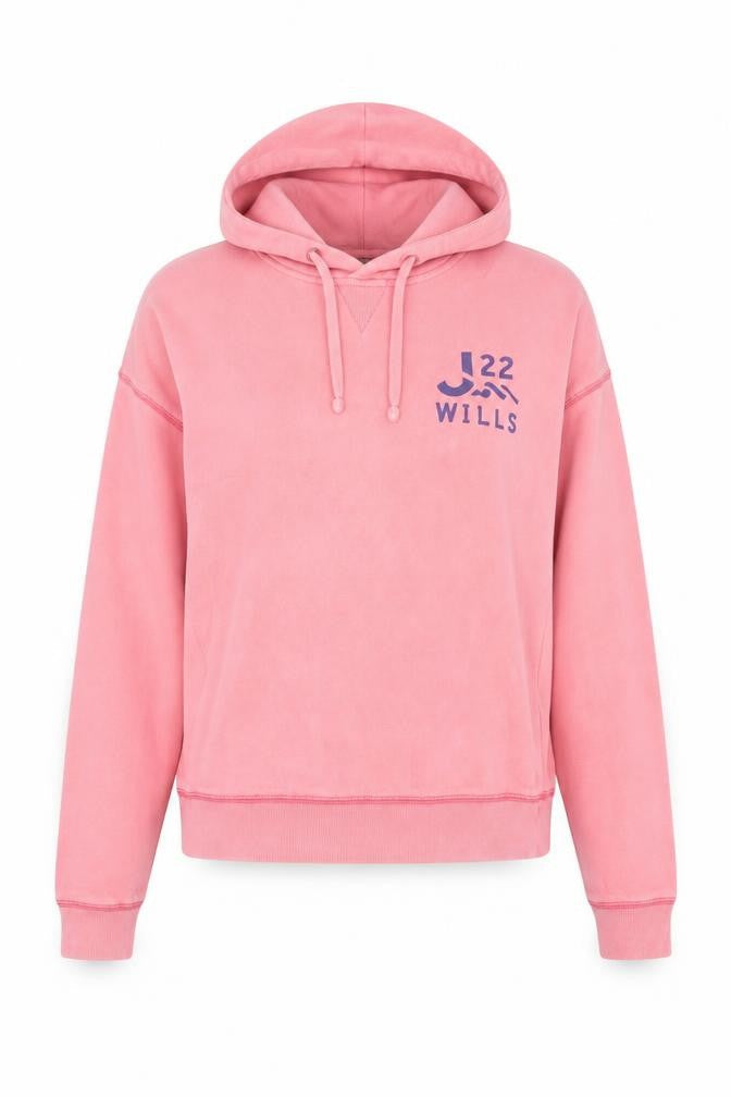 Jack Wills Womens Pink Hooded Pullover Hoodie UK 6 Cotton Blend Casual