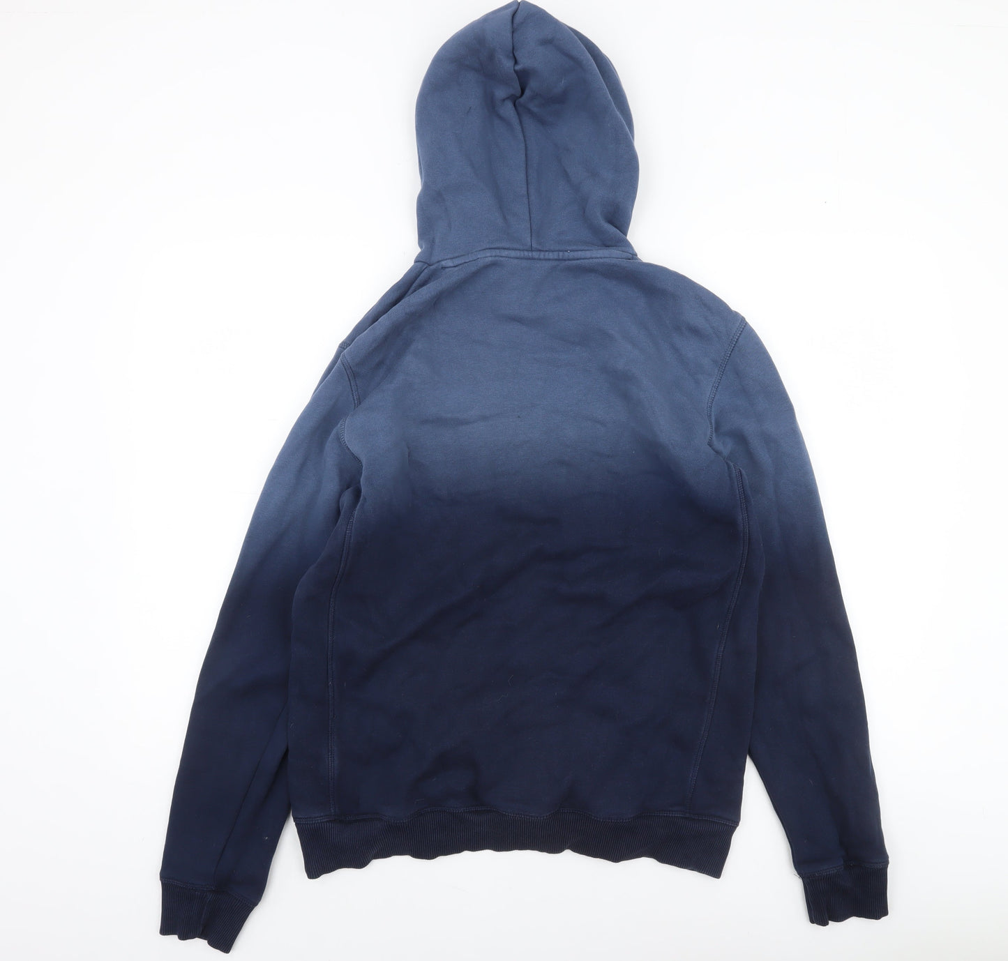 Next Men's Blue Pullover Hoodie Size M Cotton Blend Fleece