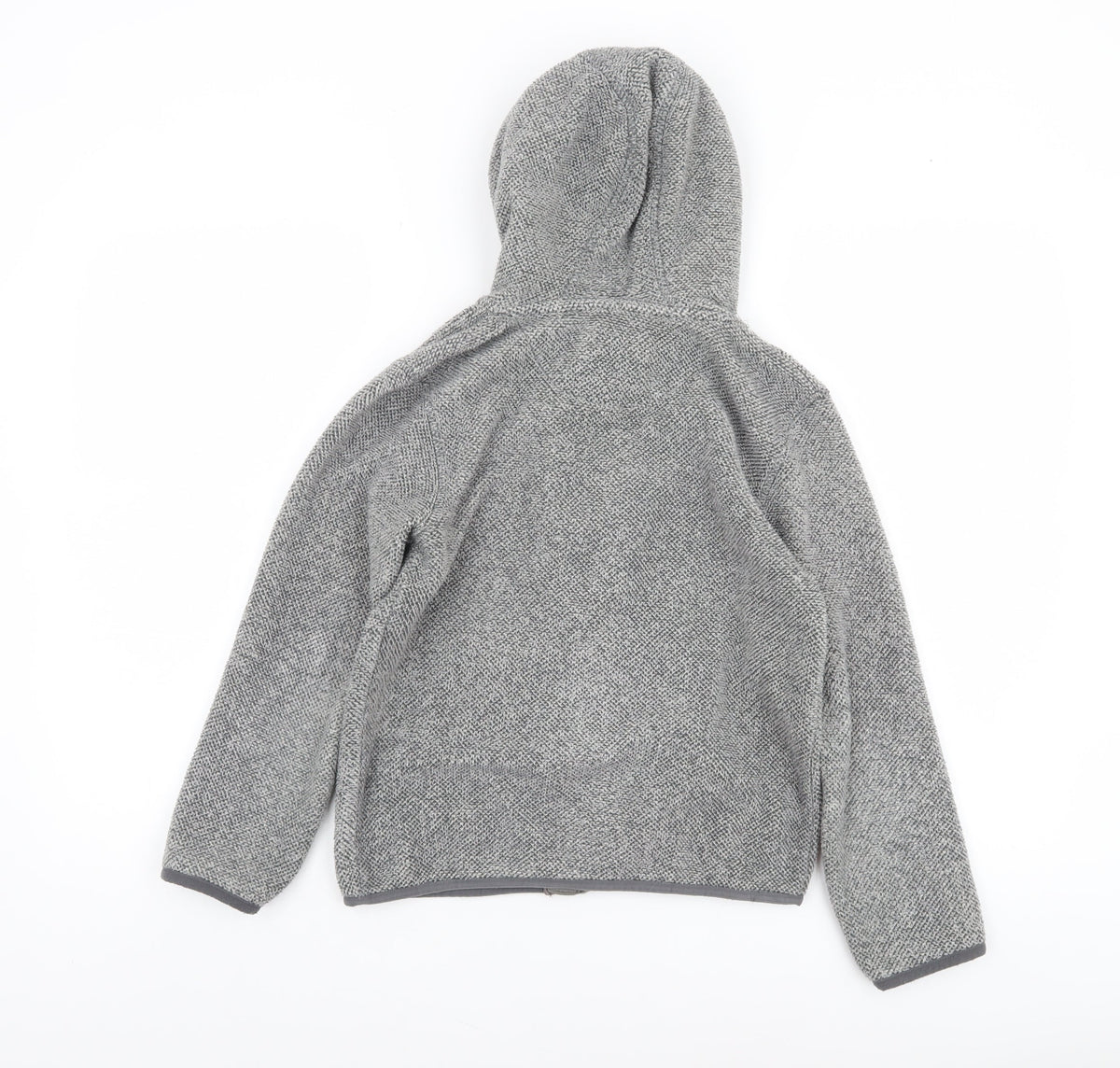 Weird Fish Boys Grey Full Zip Hoodie 9-10 Years Polyester Fleece Jacket