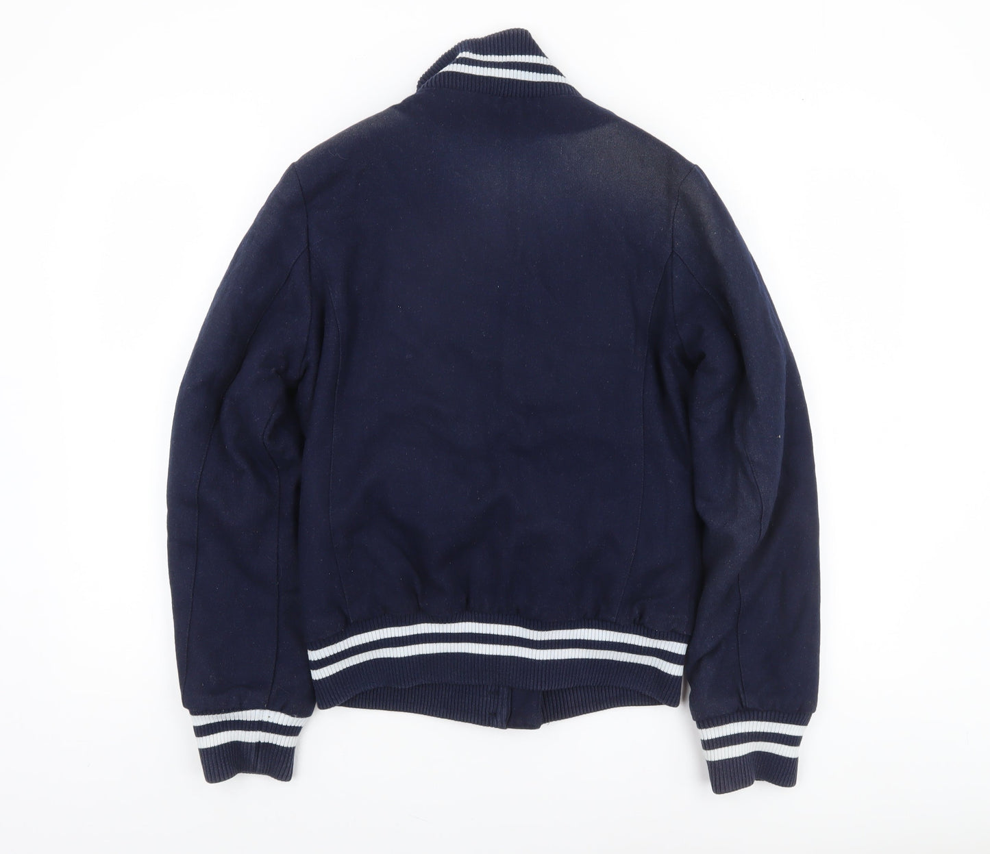 Eastpak Men’s Blue Wool Varsity Jacket Size S College Style
