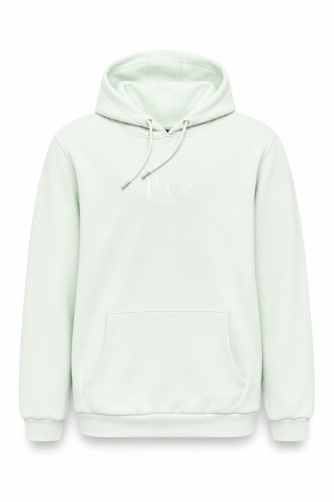 Prè London Men's Green Small Pullover Hoodie Fleece Cotton Blend