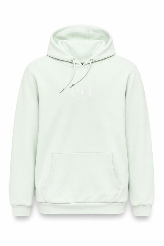 Prè London Men's Green Small Pullover Hoodie Fleece Cotton Blend