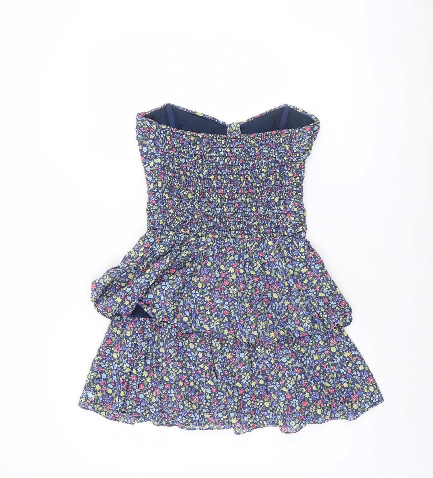 Abercrombie & Fitch Womens Multicoloured Floral Strapless Short Dress M
