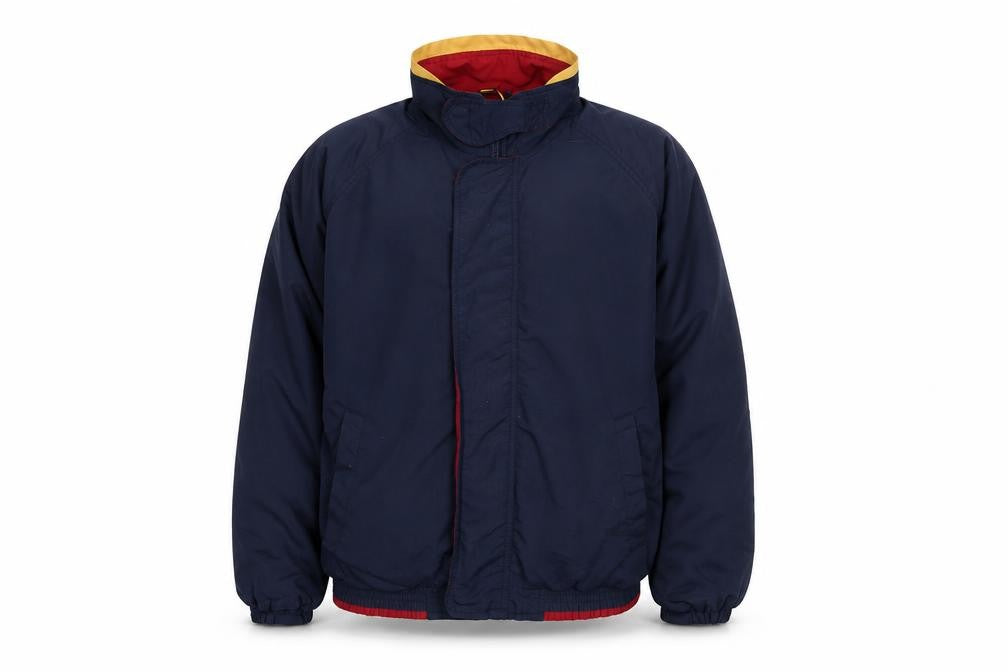 Fruit of the Loom Men's Blue L Windbreaker Jacket Casual Sport
