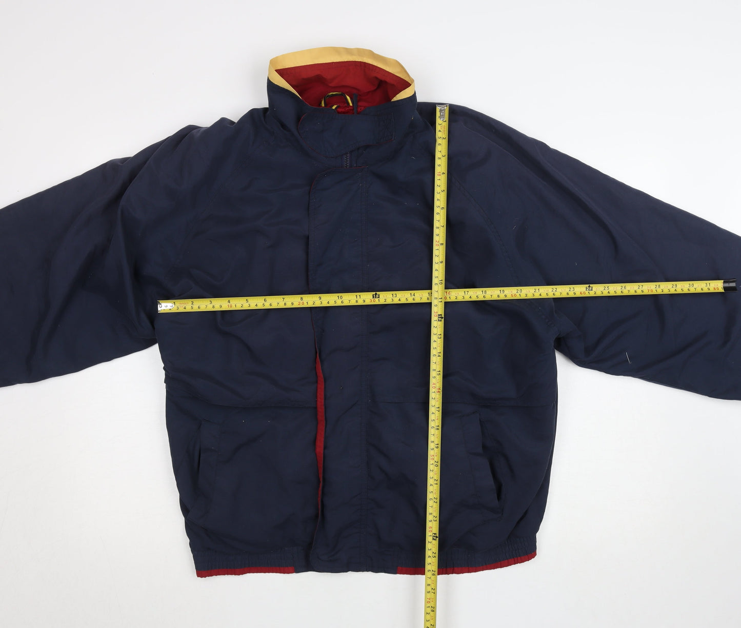 Fruit of the Loom Men's Blue L Windbreaker Jacket Casual Sport