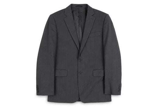 Jaeger Men's Grey Wool Classic Check Blazer Jacket Size 40