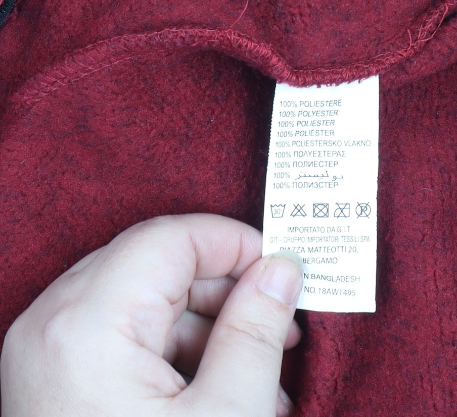 Stormy Life Women’s Red Full Zip Fleece Jacket L Outdoor Activewear