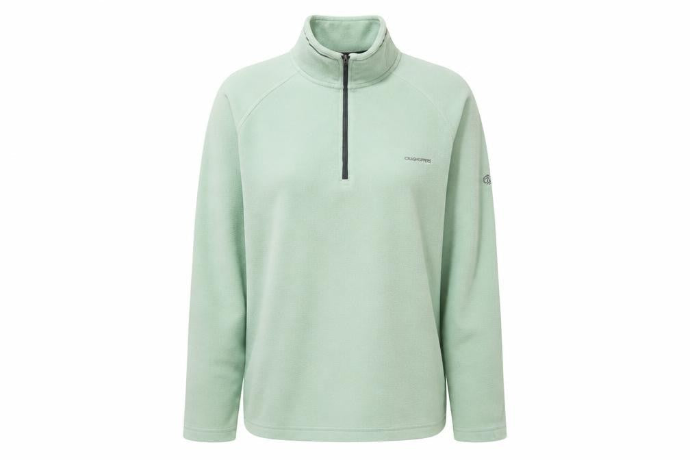 Craghoppers Womens Green Fleece 1/4 Zip Activewear Jacket Size 14