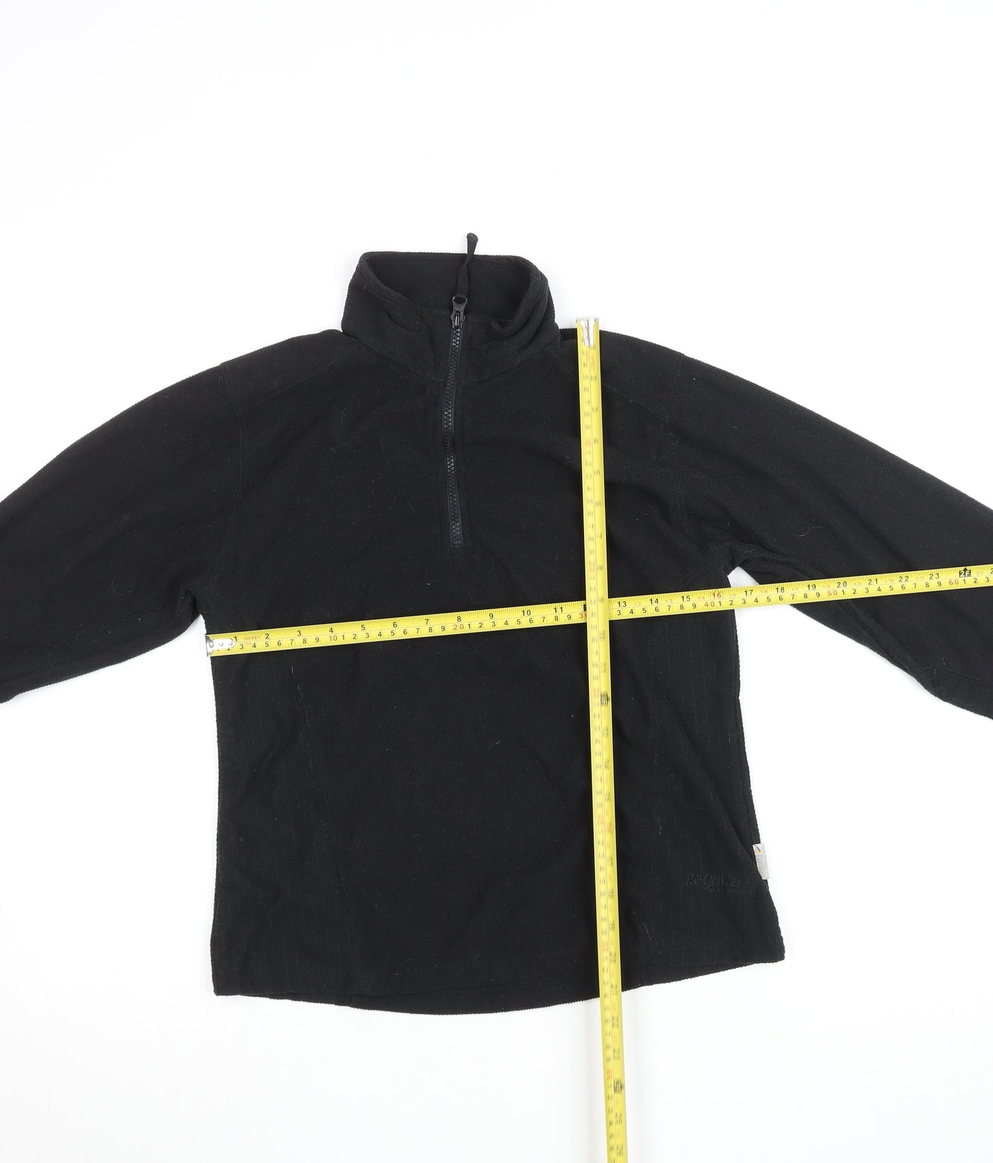 Regatta Womens Black Fleece Half Zip Outdoor Jacket Size M