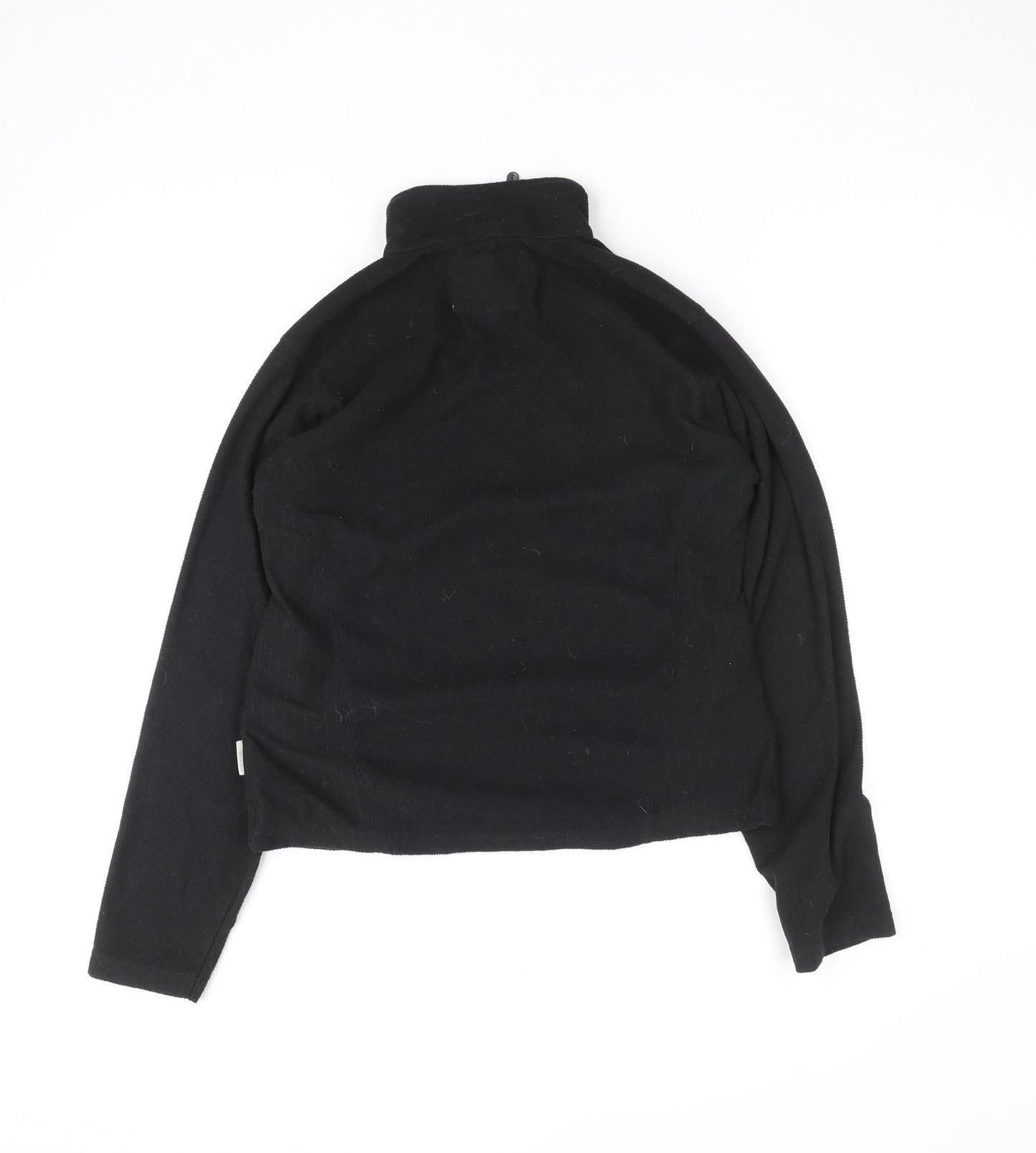 Regatta Womens Black Fleece Half Zip Outdoor Jacket Size M