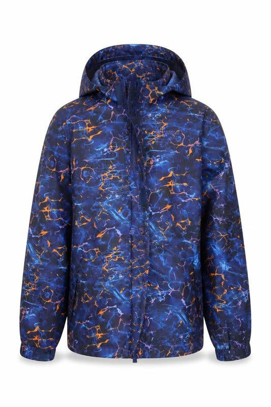 Mountain Warehouse Girls Blue Waterproof Hooded Rain Coat 13 Years