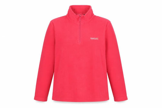 Regatta Women’s Pink Fleece 1/4 Zip Pullover Top Size 10