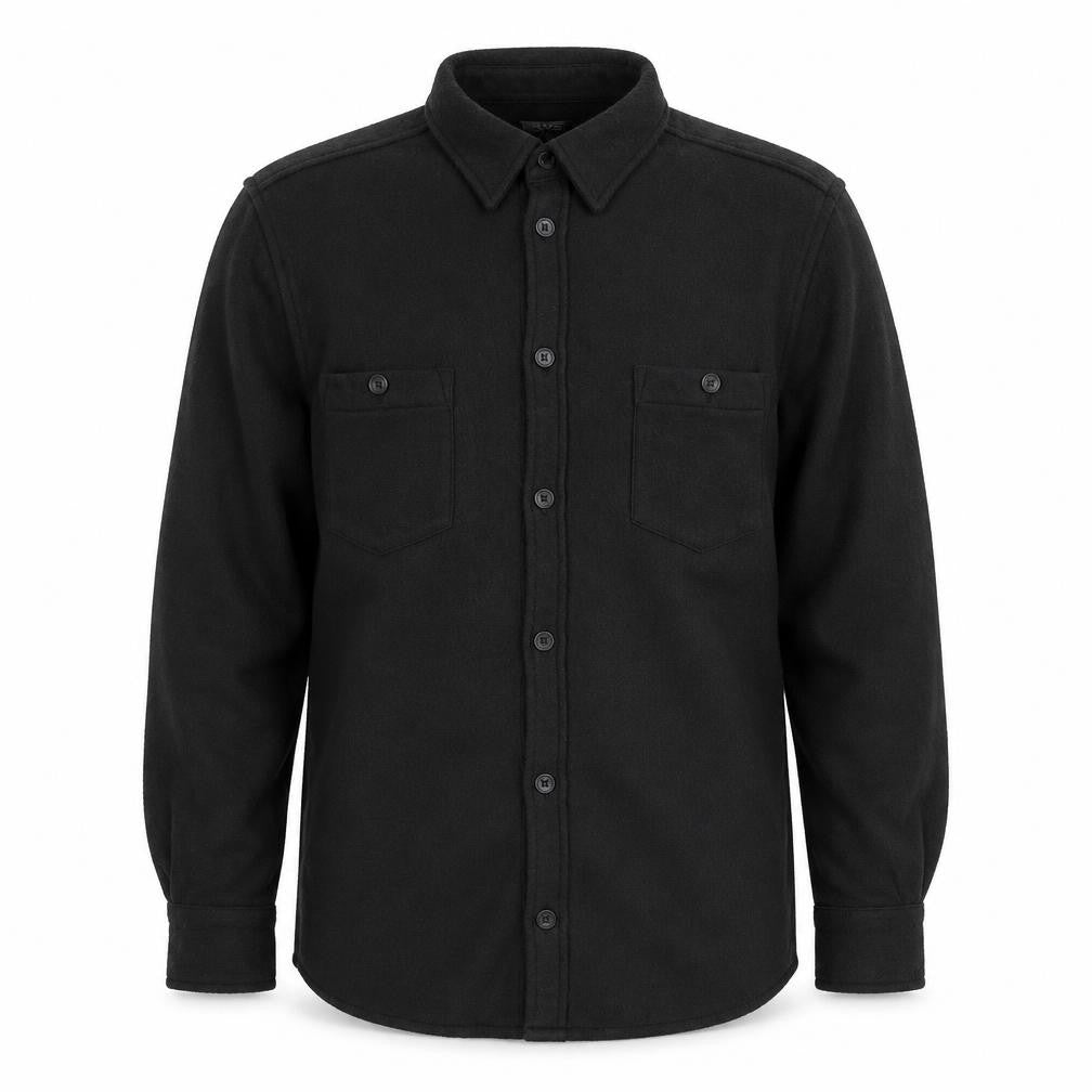 Easy Apparel Men's Black Fleece Button Cardigan M Regular Fit