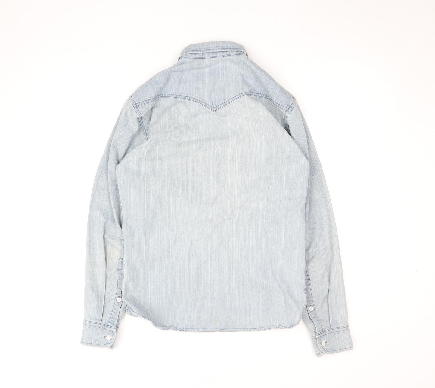 Blakely Clothing Co. Men’s Light Blue Denim Button-Up Shirt XS