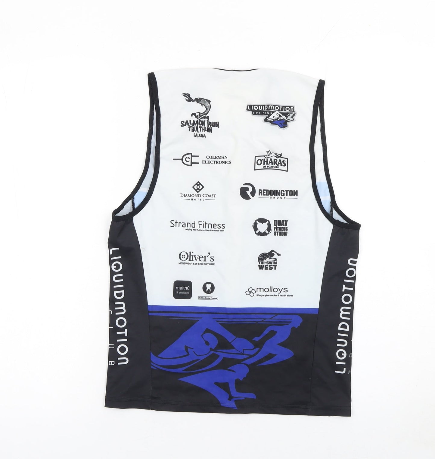 Velotec Boys Black XL Sleeveless Triathlon Tank Top Jersey