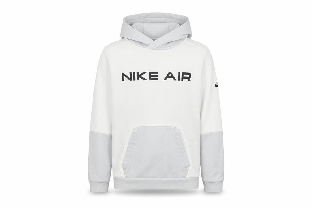 Nike Boys White Grey XL Pullover Hoodie Fleece Sweatshirt