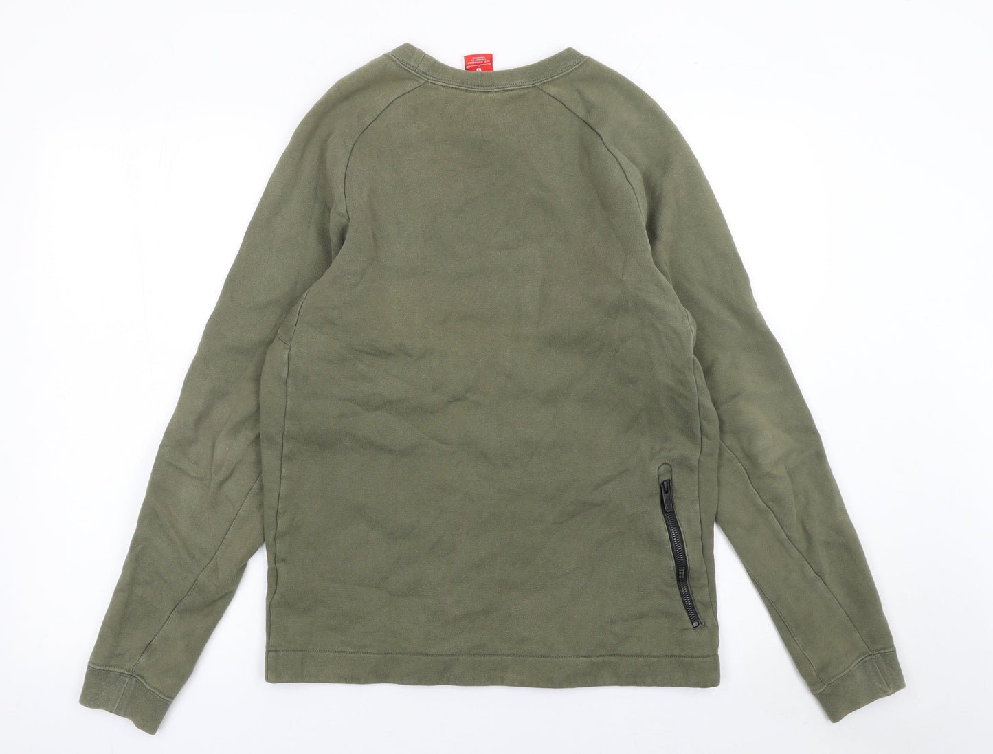 Nike Men’s Green Crew Neck Pullover Sweatshirt Size S Regular Fit