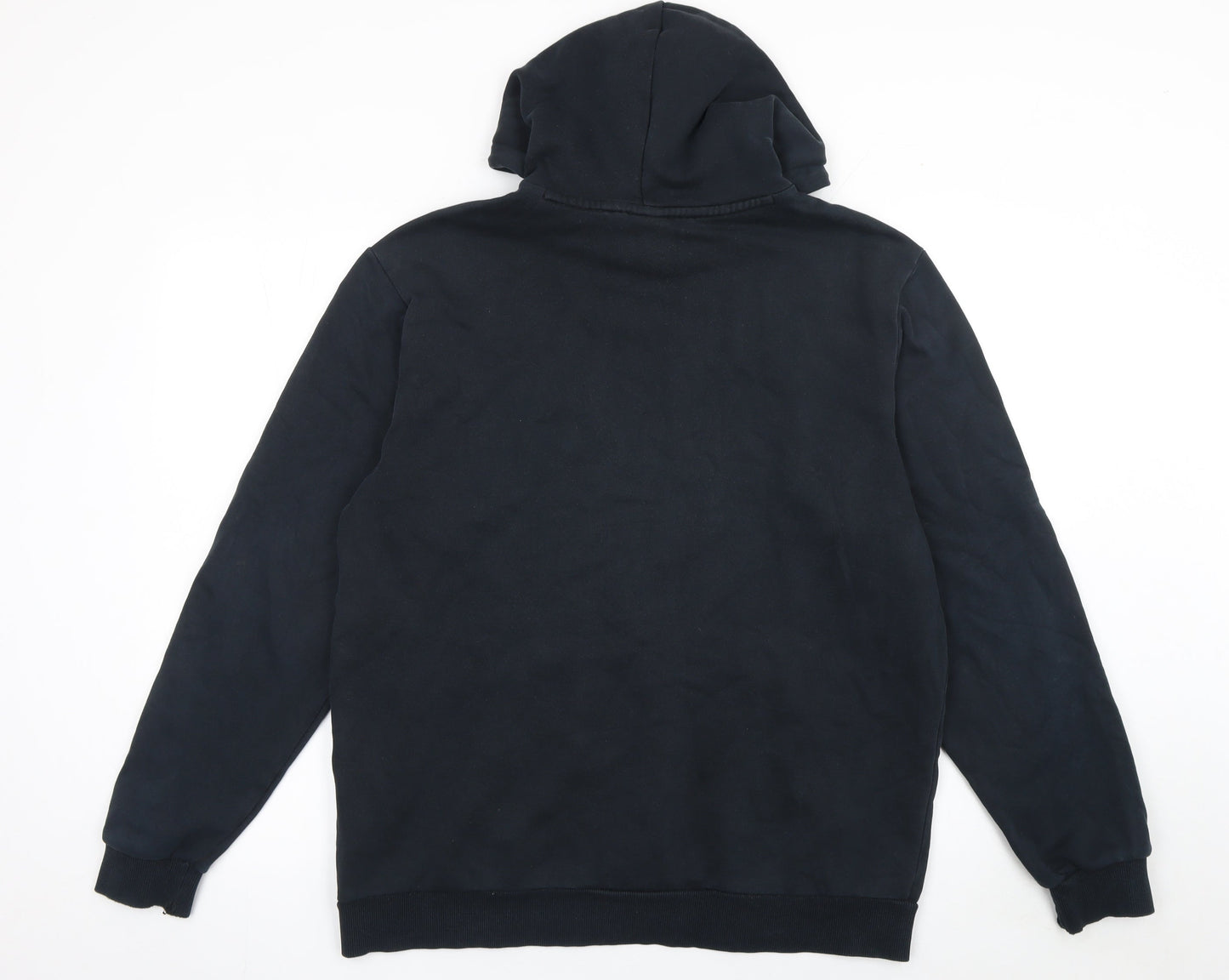 Puma Mens Black Pullover Hoodie Size L Regular Fit Logo Sports