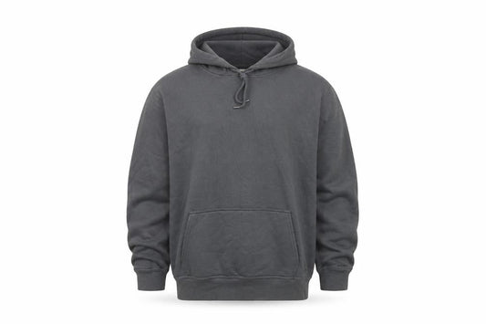 River Island Men's Grey Pullover Hoodie Size M Fleece Cotton Blend