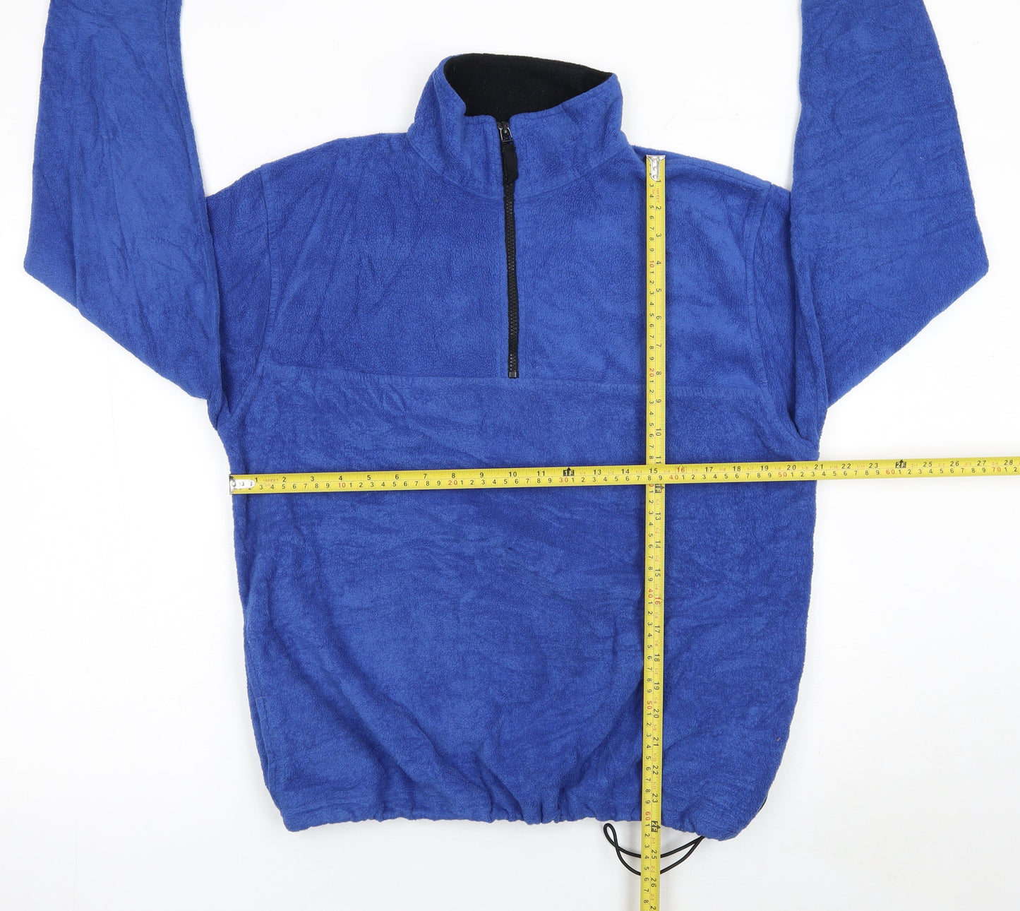 Kikomo Men's Blue Fleece 1/4 Zip Pullover Sweatshirt M