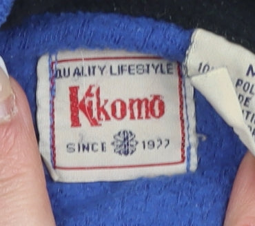 Kikomo Men's Blue Fleece 1/4 Zip Pullover Sweatshirt M