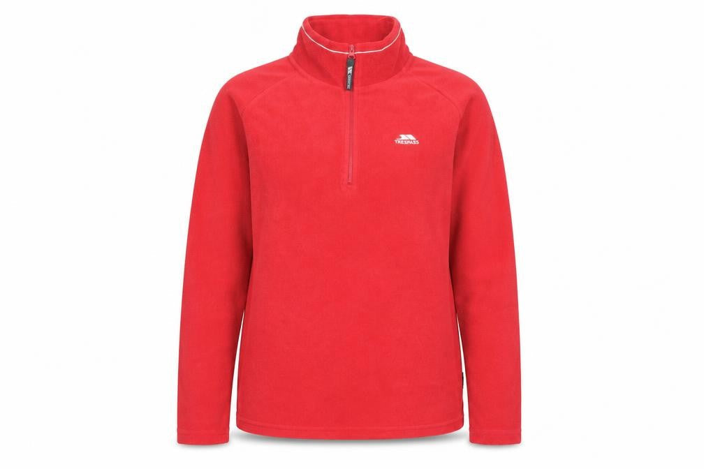 Trespass Women Red Fleece Pullover 1/2 Zip Sweatshirt Size L