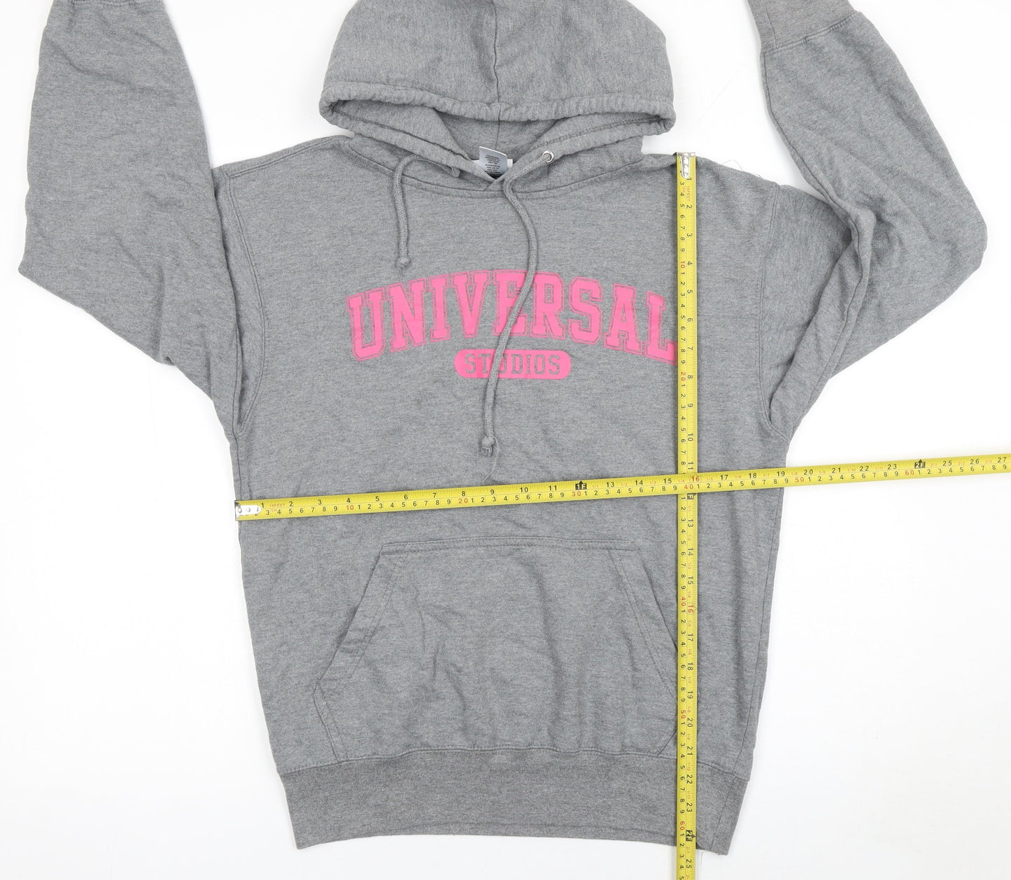 Universal Studios Women's Grey Hoodie Small Pullover Cotton Blend
