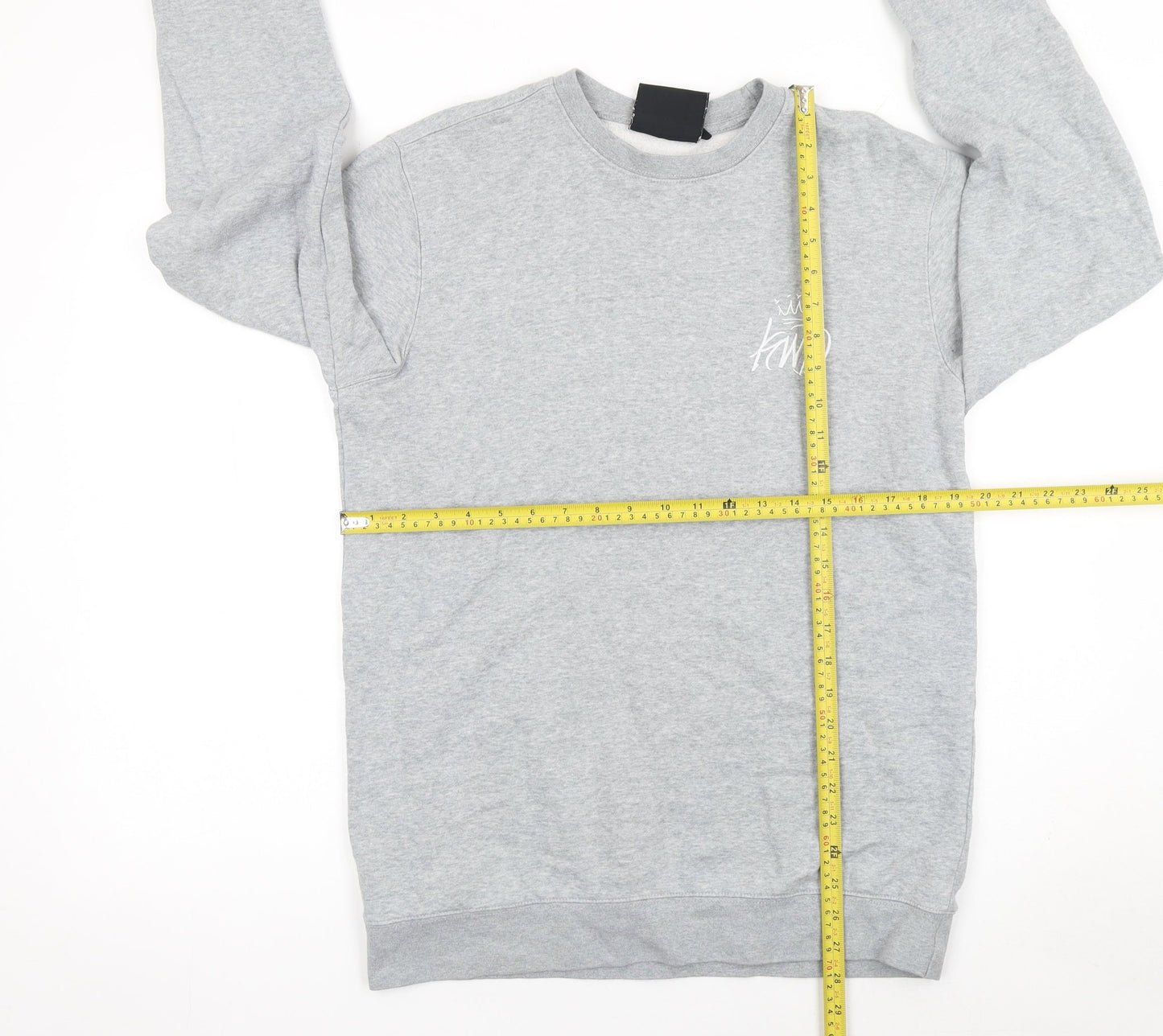 Kings Will Dream Men's Grey Crew Neck Pullover Sweatshirt Size M
