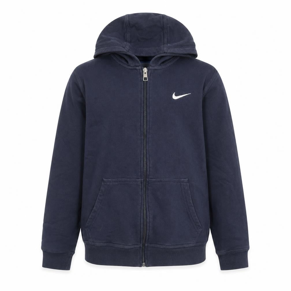 Nike Boys Blue Full Zip Fleece Hoodie 12-13 Years Regular Fit