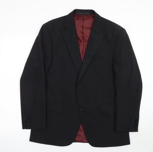 Marks and Spencer Mens Black 42S Wool Blend Tuxedo Jacket