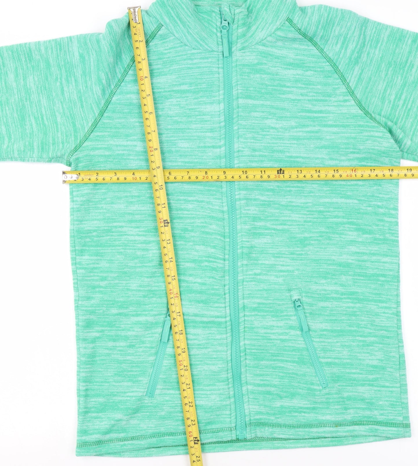 Mountain Warehouse Boys Green Full Zip Fleece Sweatshirt 13 Years