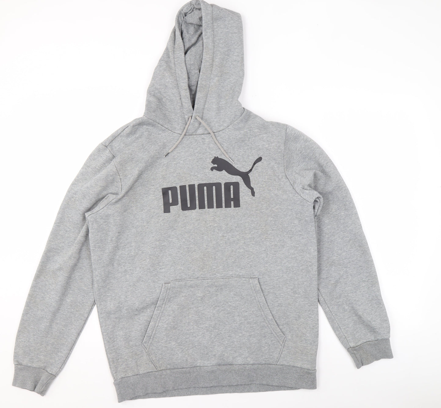 Puma Men's Grey Pullover Hoodie Size M Regular Fit Sportswear