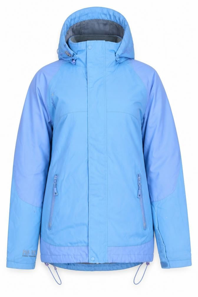 Koko Pink Womens Blue Waterproof Hooded Parka Jacket Size 12